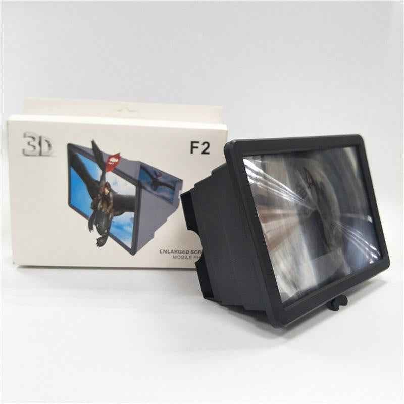 Mobile Phone Screen Magnifier — 3D HD Amplifier Stand for Movies, Videos & Eye Strain Relief | No Electricity Needed