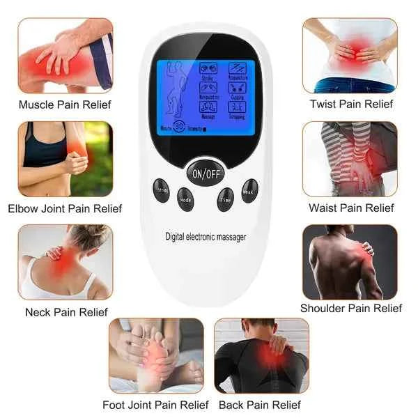 TENS Unit for Pain Relief - EMS Muscle Stimulator for Back, Sciatica, Nerve, and Knee Pain Relief - Health Hive