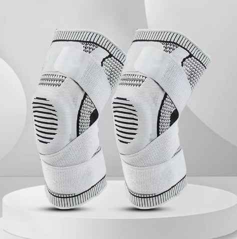 Silicone Knee Brace for Running & Gym — Anti-Slip Knee Compression Sleeve for Joint Pain, Arthritis & Meniscus Support | Breathable Sports Knee Pad for Men & Women
