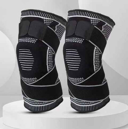 Silicone Knee Brace for Running & Gym — Anti-Slip Knee Compression Sleeve for Joint Pain, Arthritis & Meniscus Support | Breathable Sports Knee Pad for Men & Women
