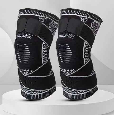 Silicone Knee Brace for Running & Gym — Anti-Slip Knee Compression Sleeve for Joint Pain, Arthritis & Meniscus Support | Breathable Sports Knee Pad for Men & Women