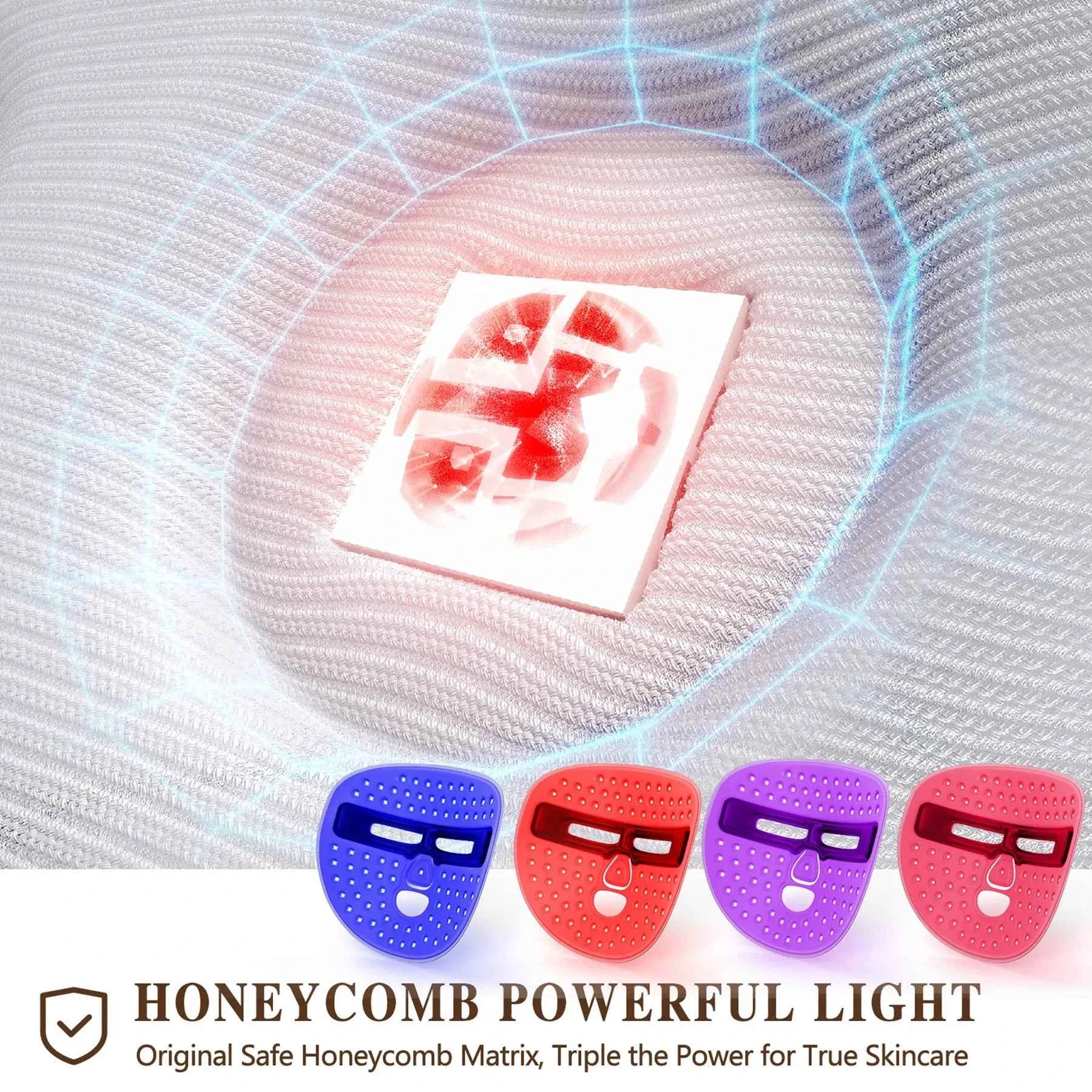 LED Red Light Therapy Face Mask — Photon Skin Rejuvenation & Anti-Aging Treatment for Acne, Wrinkles & Glowing Skin | Professional Home Use Facial Care Device