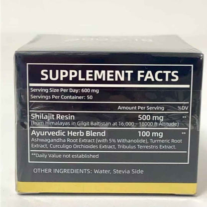 Shilajit Gummies - Ashwagandha Natural Testosterone Booster & Himalayan Energy Supplement for Stress Relief | 60 Chewables - Health Hive