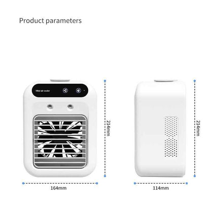 Portable Mini Air Cooler Fan — Personal Evaporative Water Cooling Fan for Room, Office, Bedroom & Car