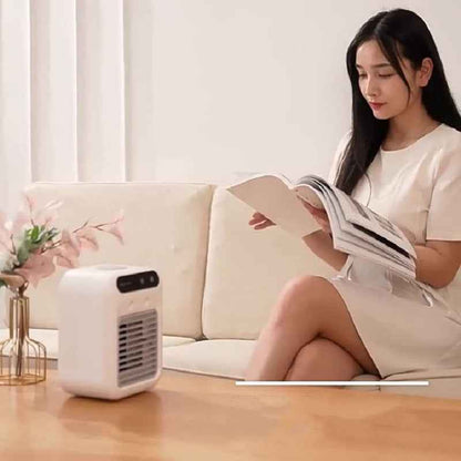 Portable Mini Air Cooler Fan — Personal Evaporative Water Cooling Fan for Room, Office, Bedroom & Car