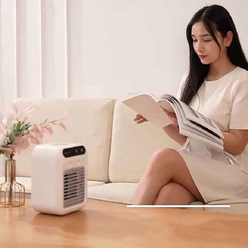 Portable Mini Air Cooler Fan — Personal Evaporative Water Cooling Fan for Room, Office, Bedroom & Car