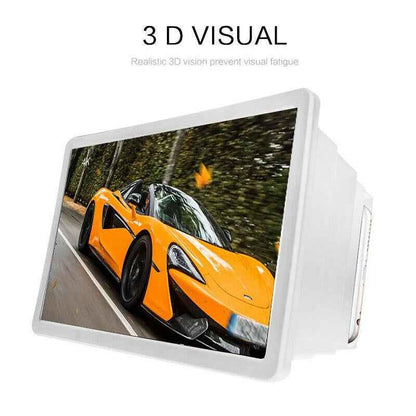 Mobile Phone Screen Magnifier — 3D HD Amplifier Stand for Movies, Videos & Eye Strain Relief | No Electricity Needed