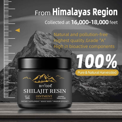 Shilajit Gummies - Ashwagandha Natural Testosterone Booster & Himalayan Energy Supplement for Stress Relief | 60 Chewables - Health Hive