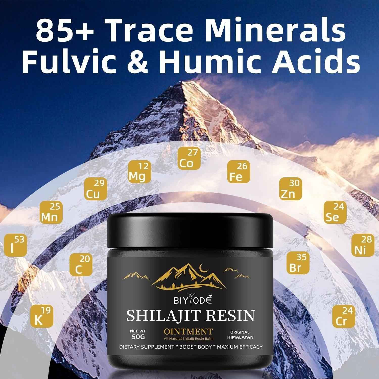 Pure Himalayan Shilajit Gummies with Ashwagandha & Gokshura — Natural Energy, Testosterone & Stress Relief for Men & Women | 60 Chewables Edible Supplement