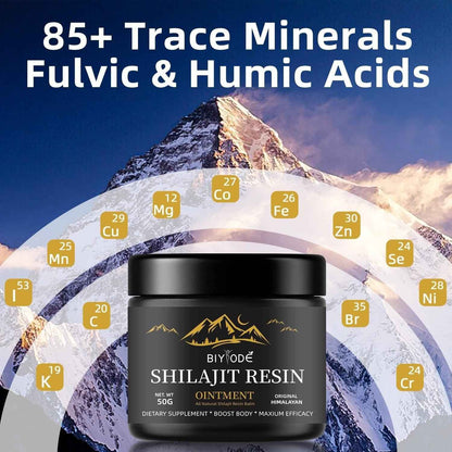 Shilajit Gummies - Ashwagandha Natural Testosterone Booster & Himalayan Energy Supplement for Stress Relief | 60 Chewables - Health Hive