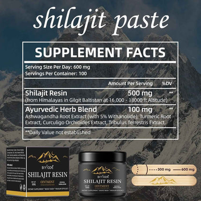 Shilajit Gummies - Ashwagandha Natural Testosterone Booster & Himalayan Energy Supplement for Stress Relief | 60 Chewables - Health Hive