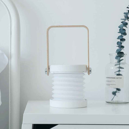 Foldable LED Night Light Lantern — Touch Dimmable USB Rechargeable Portable Reading Lamp for Home, Camping & Bedroom Decor