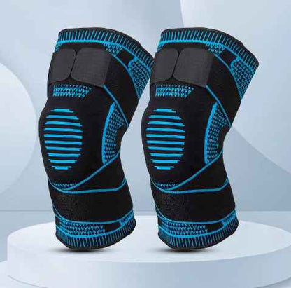 Silicone Knee Brace for Running & Gym — Anti-Slip Knee Compression Sleeve for Joint Pain, Arthritis & Meniscus Support | Breathable Sports Knee Pad for Men & Women