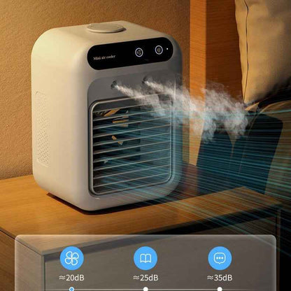 Portable Mini Air Cooler Fan — Personal Evaporative Water Cooling Fan for Room, Office, Bedroom & Car