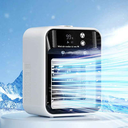Portable Mini Air Cooler Fan — Personal Evaporative Water Cooling Fan for Room, Office, Bedroom & Car