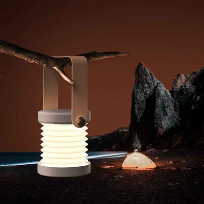 Foldable LED Night Light Lantern — Touch Dimmable USB Rechargeable Portable Reading Lamp for Home, Camping & Bedroom Decor