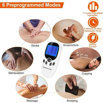 TENS Unit for Pain Relief - EMS Muscle Stimulator for Back, Sciatica, Nerve, and Knee Pain Relief - Health Hive