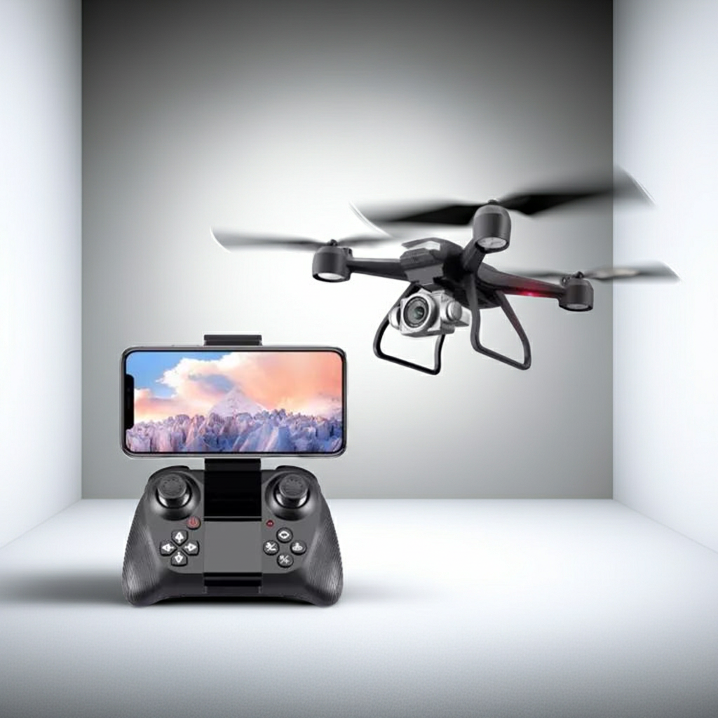 6K HD Dual Camera Drone for Adults & Beginners — WiFi FPV RC Quadcopter with 2 Batteries & Foldable Design