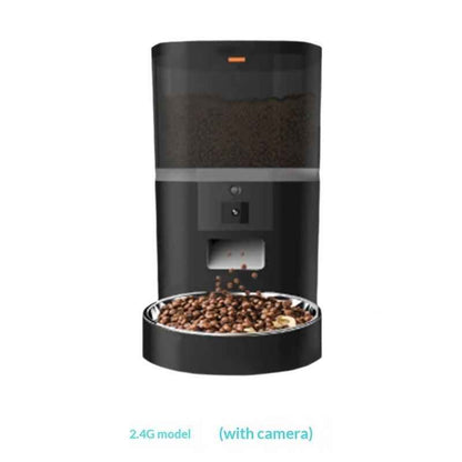 Smart Automatic Pet Feeder with HD Camera — WiFi App-Controlled Dog & Cat Food Dispenser with Two-Way Audio & Video Monitoring