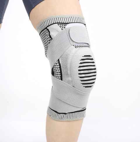 Silicone Knee Brace for Running & Gym — Anti-Slip Knee Compression Sleeve for Joint Pain, Arthritis & Meniscus Support | Breathable Sports Knee Pad for Men & Women