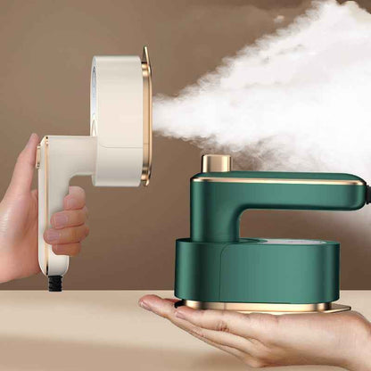 Portable Handheld Garment Steamer — Foldable Travel Clothes Steamer for Wrinkle-Free Fabric at Home & On the Go